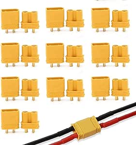 10 pairs XT60 Male Female Bullet Connector Plug For Lipo Battery - Battery Mate