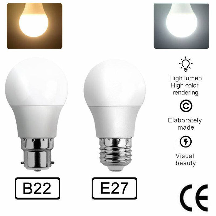 10x LED Bulb 12W E27 Globe Light Cool White Screw Bright Bulb - Battery Mate