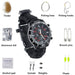 16 in 1 Camping Hiking Gear Survival Watch Compass Flint Fire Thermometer - Battery Mate