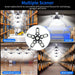 180W Super Bright LED Garage Light Deformable Ceiling Lights Workshop Shop - Battery Mate