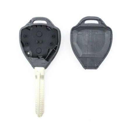 [2 Pack] Compatible With Toyota Prado RAV4 Corolla Remote Car Key Blank Shell/Case - Battery Mate