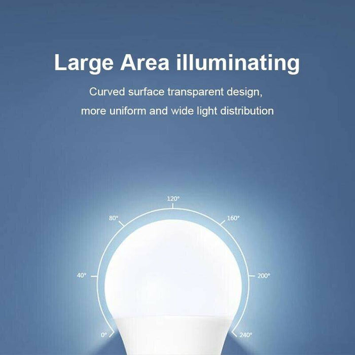 4x LED Bulb 15W E27 Globe Light Warm White Screw Bright Bulb - Battery Mate