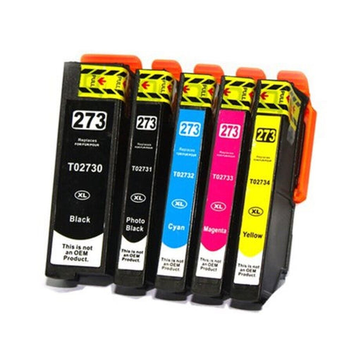 5x Generic Ink Cartridge 273XL 2730XL High Yield for Epson XP600 XP700 XP800 - Battery Mate