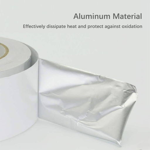 Aluminium Foil Adhesive Sealing Tape Heating Duct Silver Repairs 48mm x 30M - Battery Mate
