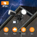 Sensor LED Premium Aluminium Outdoor Garage Security Flood Twin Spotlight IP54 | Black - Battery Mate