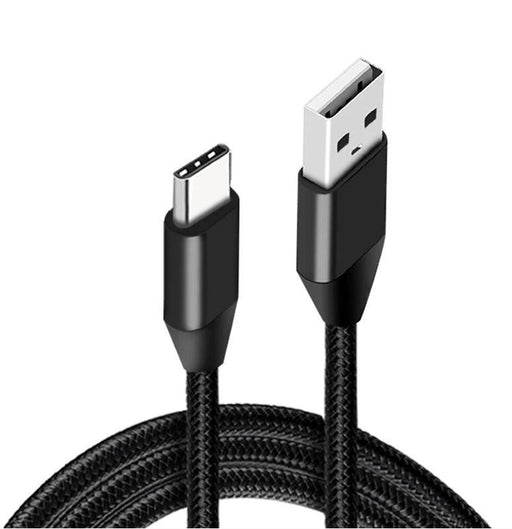 USB Type-C Charging & Data Cable - Black 2m | 3 Pack - Battery Mate
