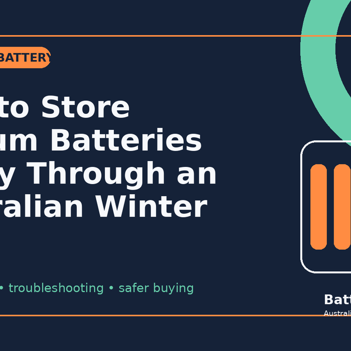 Lithium battery storage through an Australian winter