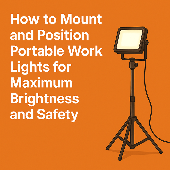 How to Mount and Position Portable Work Lights for the Best Illumination - Battery Mate