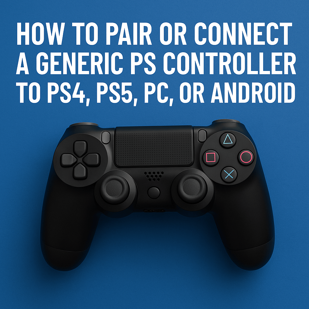 How to Pair or Connect a Generic PS Controller to PS4, PS5, PC, or Android - Battery Mate