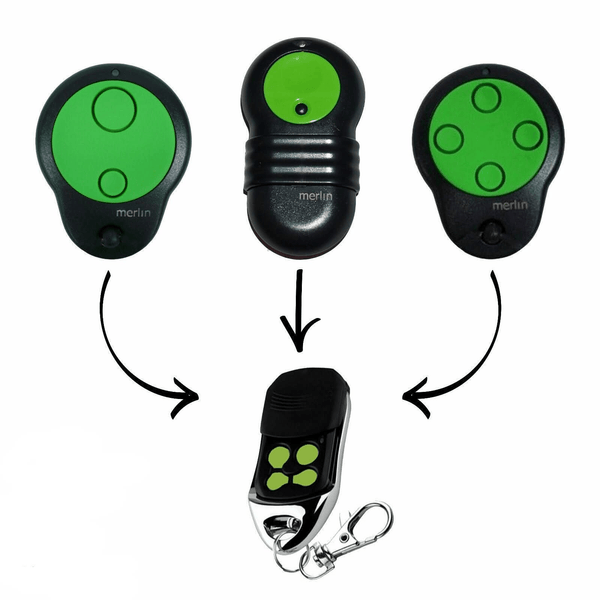 How to Program a Merlin M842 / M832 / M844 Compatible Garage Remote - Battery Mate