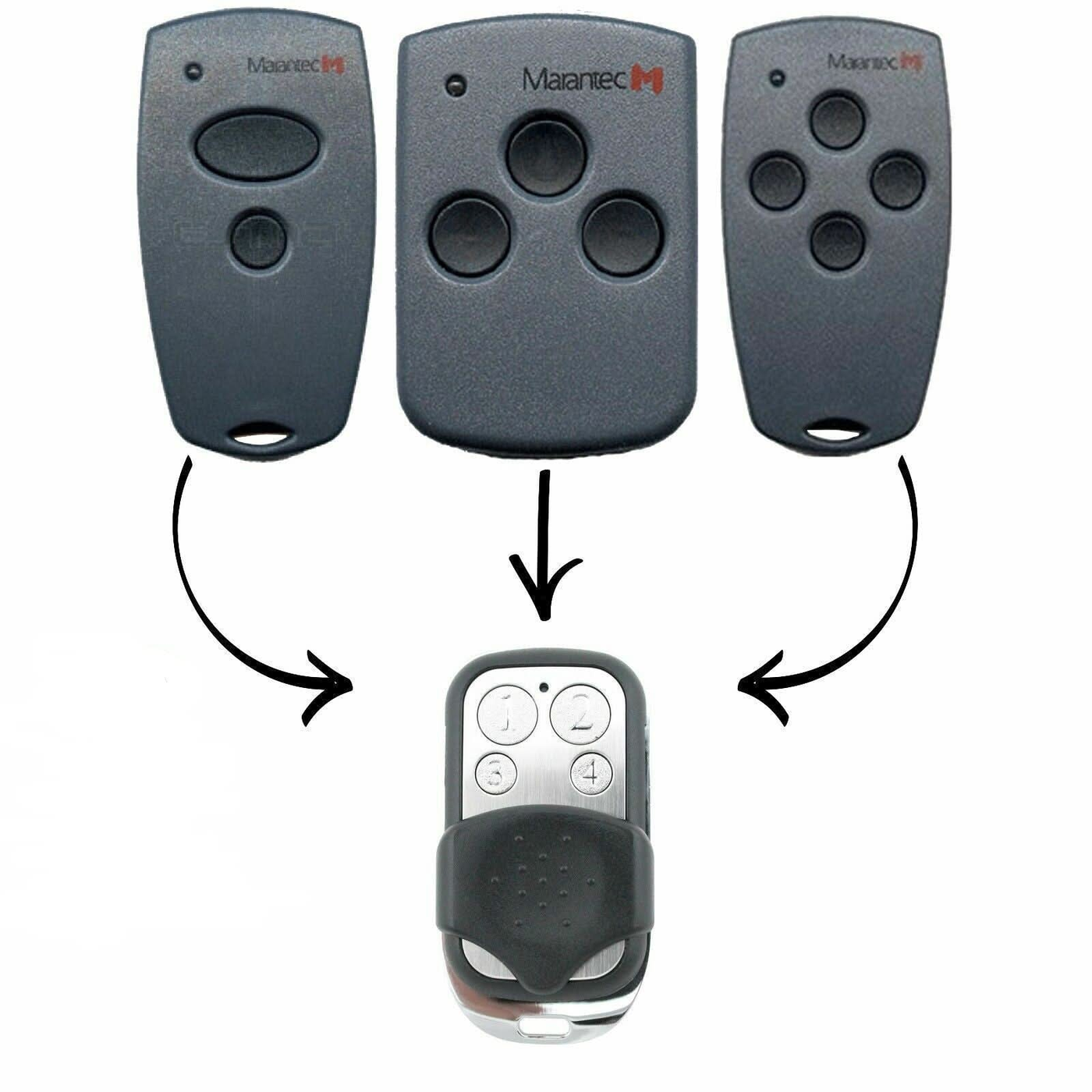How to Program a Marantec Comfort / Digital D302, D304, D313 Compatible Duplicator Remote