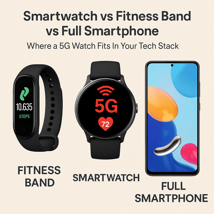 Smartwatch vs Fitness Band vs Full Smartphone: Where a 5G Watch Fits In Your Tech Stack - Battery Mate