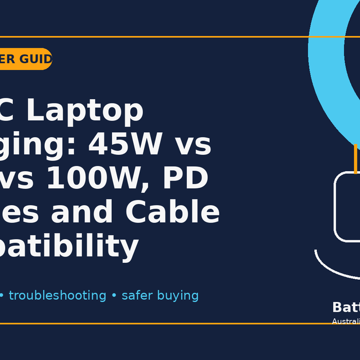 USB-C Laptop Charging: 45W vs 65W vs 100W, PD Profiles and Cable Compatibility - Battery Mate