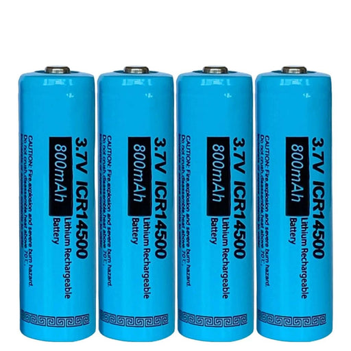[1 Pack] 14500 3.7V 800mAh AA Li - ion Button Top Rechargeable Batteries | High - Performance Cells for Flashlights & LED Devices (Copy) (Copy) - Battery Mate