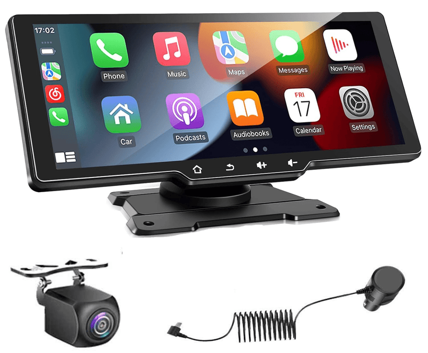 10.26" Portable Car Stereo Wireless Apple CarPlay /Android Auto IPS Screen Radio - Battery Mate