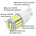 10x T10 W5W LED Car Bulbs – 7020 10 - SMD Cool White Wedge Lights for Dome, Map, Interior & License Plates (Copy) - Battery Mate