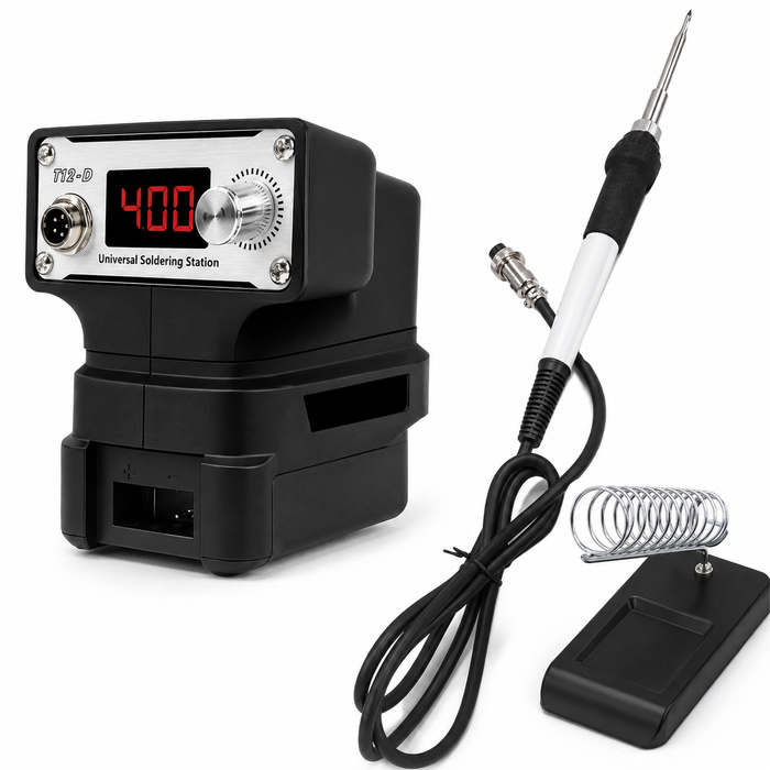 TAVICE 70W Cordless Soldering Iron Compatible with Milwaukee Makita DeWalt 18V Batteries, 150-480C Digital Temperature Control