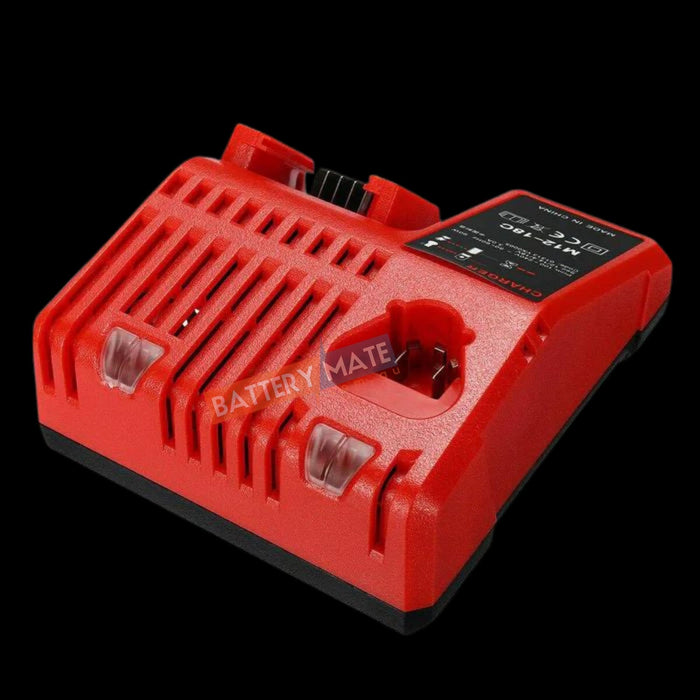 12V 18V Battery Charger for Milwaukee M12 18C Multi Voltage Rapid Dual Battery Mate