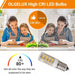 15 Pack E14 LED Bulb 5W Corn light bulbs Replace Halogen 22V.x lamp I6V7 - Battery Mate