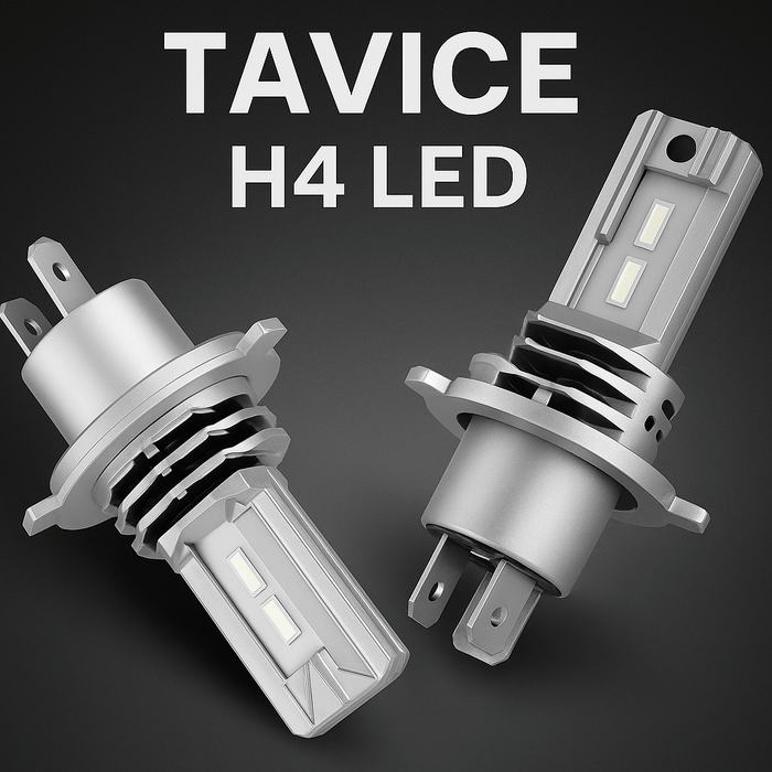 [2 Pack] 1600LM LED H4 Headlight Globes Bulbs Conversion Kit Car Light High + Low Beam Waterproof - Battery Mate