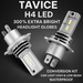 [2 Pack] 1600LM LED H4 Headlight Globes Bulbs Conversion Kit Car Light High + Low Beam Waterproof - Battery Mate