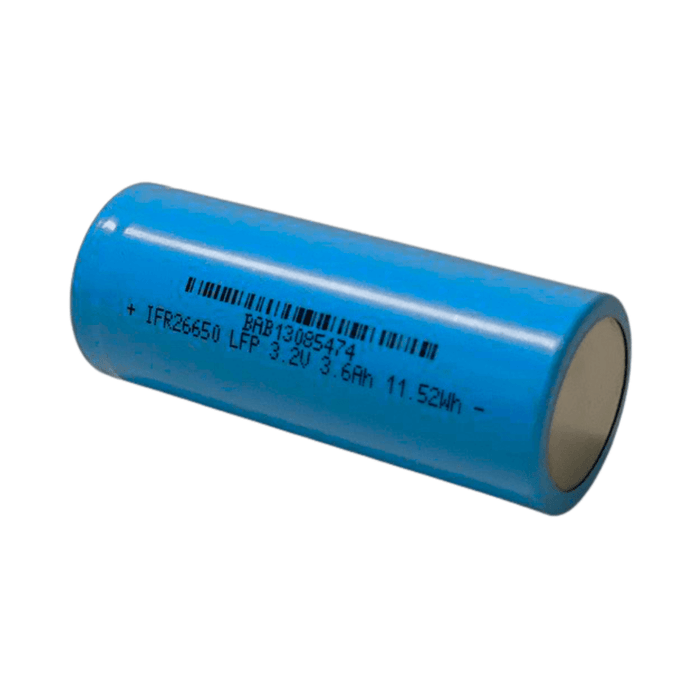 [2 Pack] 26650 LiFePO4 3.2V 3600mAh Rechargeable Battery | High Rate Flat Top for Scooter, Power Bank & Torch - Battery Mate