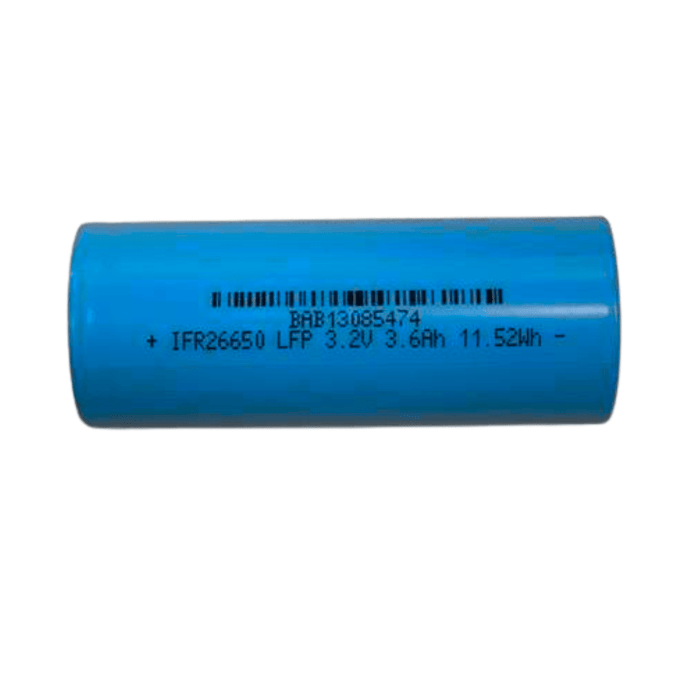 [2 Pack] 26650 LiFePO4 3.2V 3600mAh Rechargeable Battery | High Rate Flat Top for Scooter, Power Bank & Torch - Battery Mate