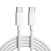 2 Pack Braided USB Type C to USB-C Cable Charge PD 60W Quick Charging Data Fast Charger - Battery Mate