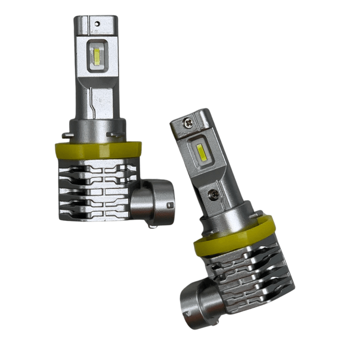 [2 Pack] H8 H9 H11 LED Headlight Bulbs 6500K White | High/Low Beam Conversion Kit - Battery Mate