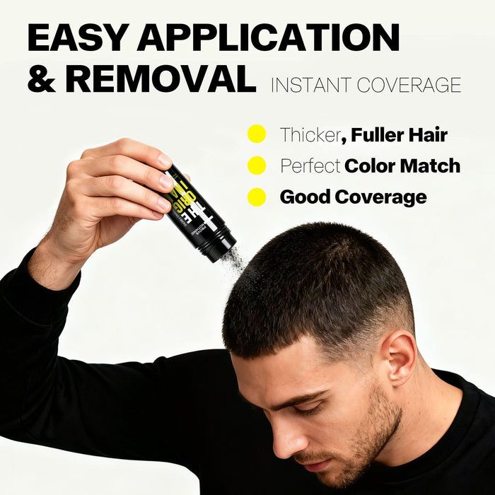 [2 Pack] Hair Building Fibres (56g) | Instantly Fuller, Thicker - Looking Hair | Windproof & Sweatproof | Women & Men | Designed in Australia (Light Brown) - Battery Mate