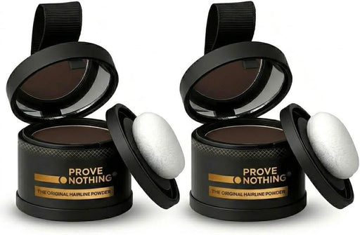 [2 Pack] Hairline Powder Instantly Conceals Hair Loss – Root Touch Up Hair Powder | Gray Hair Cover Up for Women & Men | Root Cover Up | Hair Fibers for Thinning Hair | Stain - Proof 48 Hours (Medium Brown) - Battery Mate