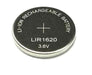[2 Pack] LIR1620 Rechargeable Button Cell Battery 3.6V Li - Ion | Compatible with CR1620, BR1620, DL1620 - Battery Mate