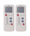 2 Pack Tavice Compatible K - 100ES Universal Air Conditioner Remote Control (1000 in 1) for Haier, LG, Panasonic, Gree - Battery Mate