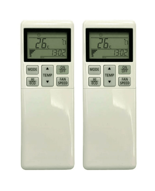 2 Pack Tavice Compatible Mitsubishi Heavy Industries Air Conditioner Remote Control RLA502A700L Replacement - Battery Mate
