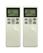 2 Pack Tavice Compatible Mitsubishi Heavy Industries Air Conditioner Remote Control RLA502A700L Replacement - Battery Mate