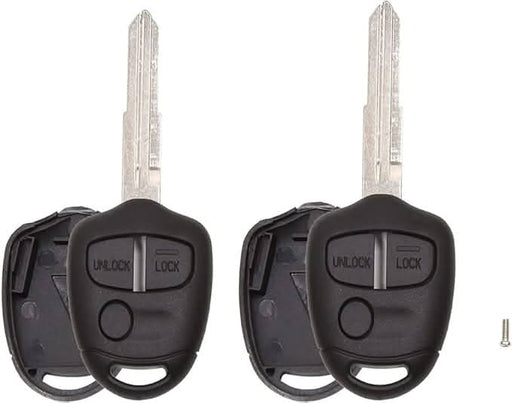 [2 Pack] TAVICE Replacement Remote Key Blank Shell/Case MIT8, Compatible with Mitsubishi Lancer CJ 2007?2014 - Battery Mate