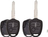 [2 Pack] TAVICE Replacement Remote Key Blank Shell/Case MIT8, Compatible with Mitsubishi Lancer CJ 2007?2014 - Battery Mate