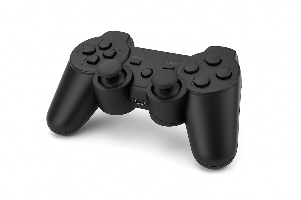[2 Pack] Tavice Wireless Controllers Compatible with PS3 PlayStation 3 | Black - Battery Mate