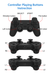 [2 Pack] Tavice Wireless Controllers Compatible with PS3 PlayStation 3 | Black - Battery Mate