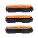 [2 Pack] Toners compatible with HP 17A CF217A BLACK Toner LJ PRO M102A M102W M130A M130FN 1,600 Pages - Battery Mate