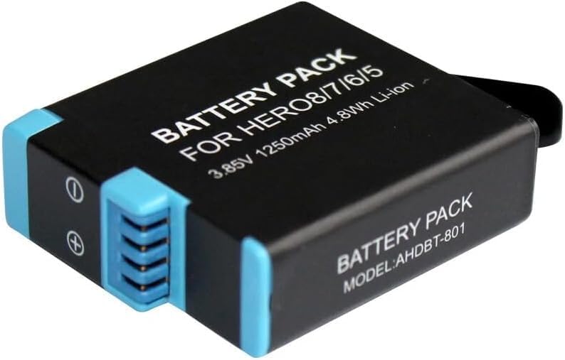 TAVICE [Combo Pack] Ultra Fast Triple Charger + 3 Pack Batteries for GoPro Hero 8 7 6 5 Action Camera | High Capacity Batteries