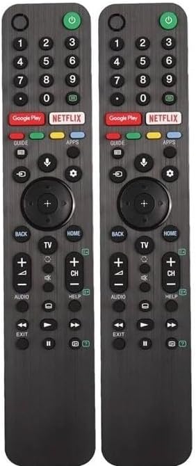 [2 Pack] RMF-TX500P Voice Remote for Sony TV KD-65X9500G KD-55X9500G KD-43X8000H KD-55A8H w/ Google Play & Netflix