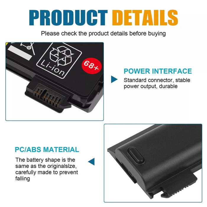 (48Wh) Lenovo ThinkPad Battery – Compatible with T440, T440S, T450S, X240, X240S, X250, X260, and X270 - Battery Mate