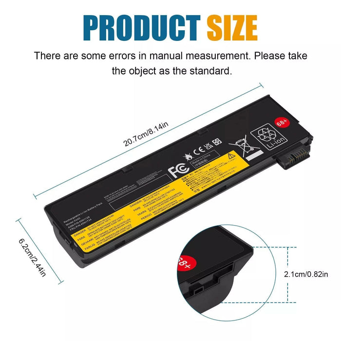 (48Wh) Lenovo ThinkPad Battery – Compatible with T440, T440S, T450S, X240, X240S, X250, X260, and X270 - Battery Mate
