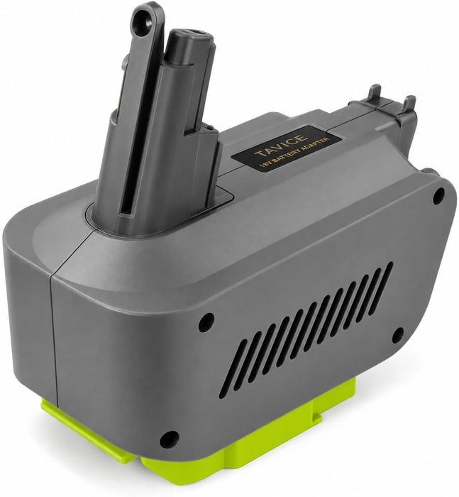TAVICE Battery Adapter Compatible with Ryobi 18V Battery to Dyson V10 Vacuum Battery Converter