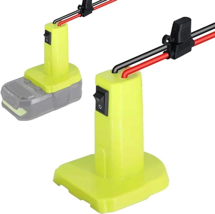 TAVICE Battery Adapter Compatible with Ryobi 18V Battery for Power Wheels Connector with 30A Fuse 12AWG Wire