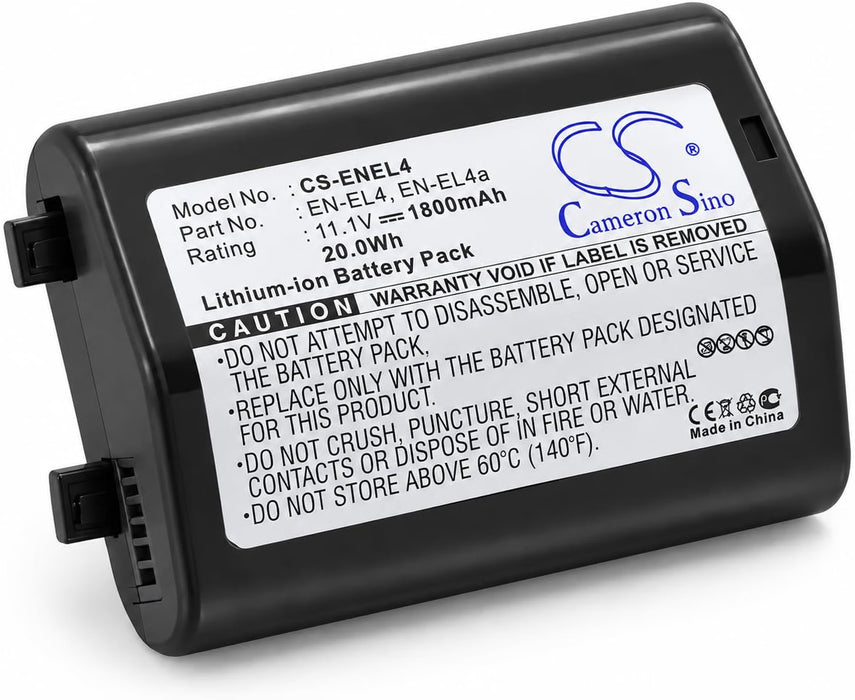 TAVICE EN-EL4 EN-EL4a Replacement Battery Compatible with Nikon D3 D3S D3X D2H F6 Cameras