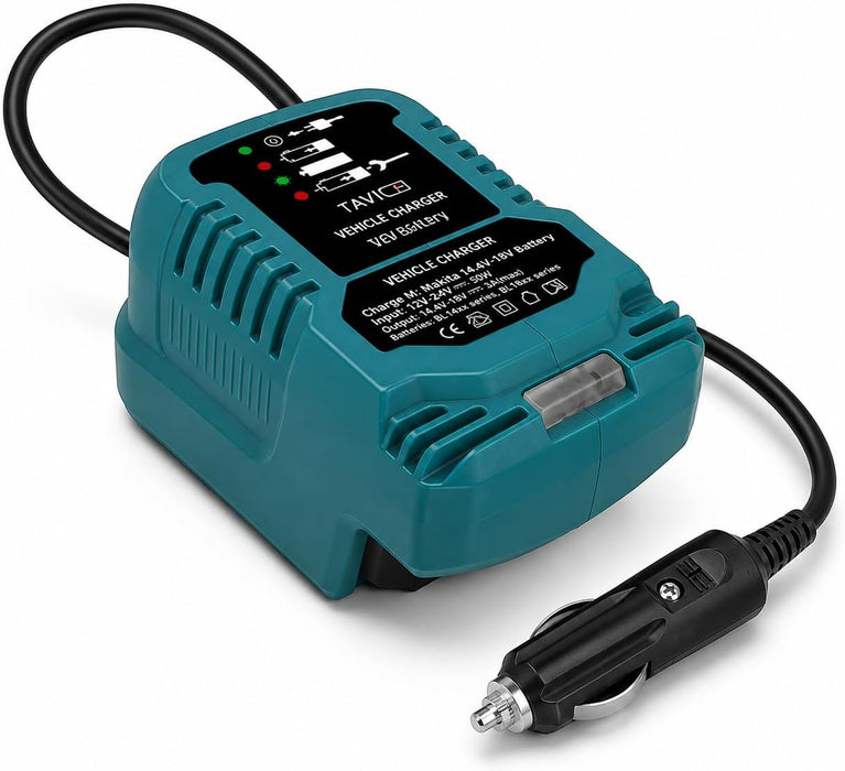 TAVICE Cigarette Lighter Socket Adapter Compatible with Makita 18V LXT Battery Mini Car Charger Power Adapter