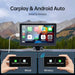 7" Portable Wireless Apple Carplay Android Auto Car Stereo Radio Bluetooth + CAM - Battery Mate