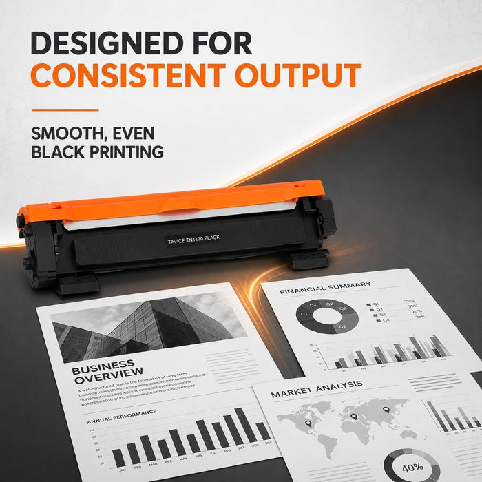 TAVICE 3 Pack TN1170 Toner Cartridges Compatible with Brother HL-L1230W and DCP-L1630W Printers, Black